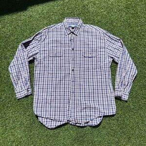 VTG 90’s Rusty Mens Blue Flannel Shirt